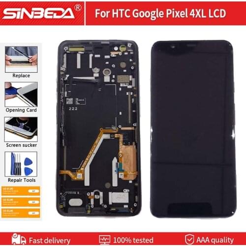AMOLED 6.3''For Google Pixel4XL LCD Display Touch Screen Digitizer Assembly For Google Pixel 4 XL Screen Display Replacement