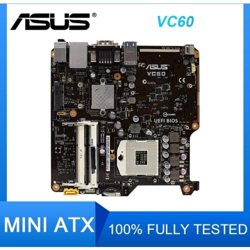 ASUS VC60 Mini-iTX/3 generation DC power supply notebook CPU / HM76 chip DDR3 Used motherboard PC gaming Motherboards Set