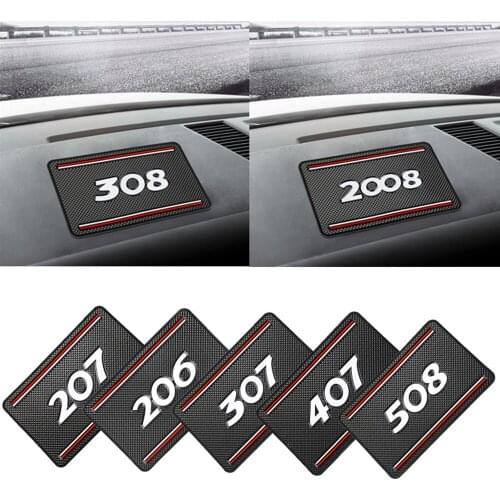Car Anti-Slip Mat Dashboard Sticky Pad Non-slip Mat Holder For Peugeot 206 207 307 3008 2008 308 408 508 301 208 Accessories
