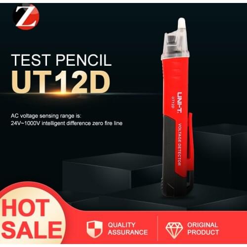 Non-contact test pencil UNI -T UniT UT12D High Sensitivity Detectors distinguish between zero fire lines