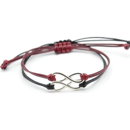 For Women Men Handmade Bracelets Fashion Jewelry Infinity Braided Rope Friendship Bracelet Set friendly Love Couples