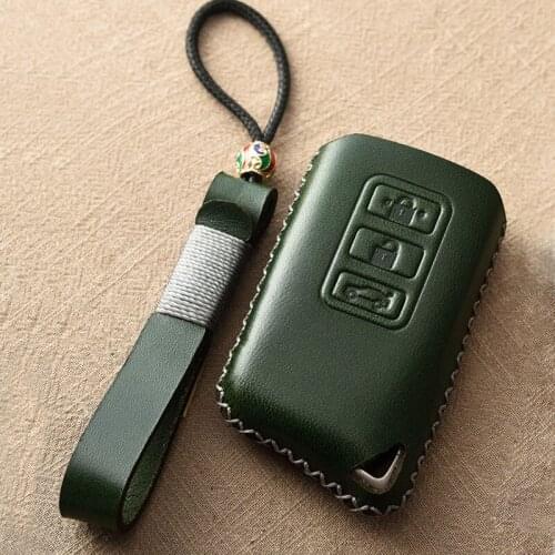 Genuine leather car key cover full protect key case shell For Lexus RC 200 250 350 LS 450H 300H NX GS RX IS ES GX LX keychain