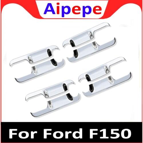 For Ford F150 2015 2016 2017 2018 ABS Side Door Doorknob Handle / Handle Bowl Molding Cover Trim Car Styling