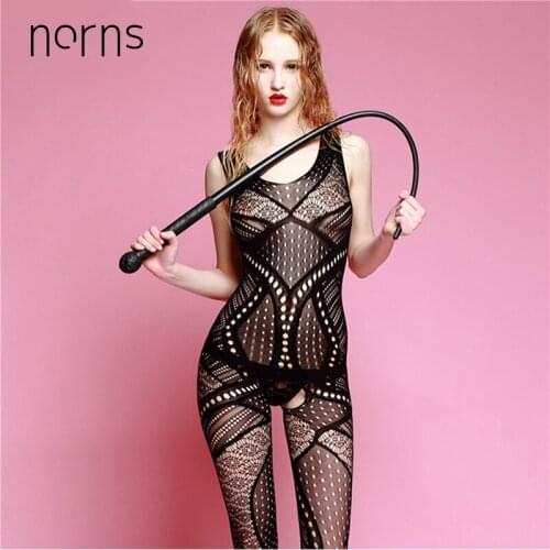 Norns Erotic Lingerie Womens Porno Sex Adult Costumes Sexy Stocking Crotch Mesh Fishnet Sexy Transparent Woman