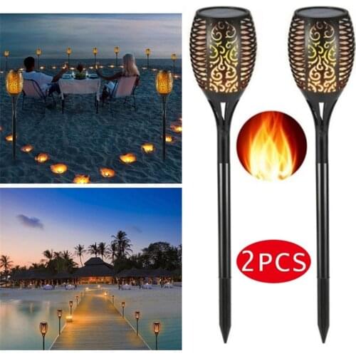 96 LEDs Solar Flame Flickering Garden Lamp Torch Light IP65 Outdoor Spotlights Landscape Decoration Led Lamp for Garden Pathways