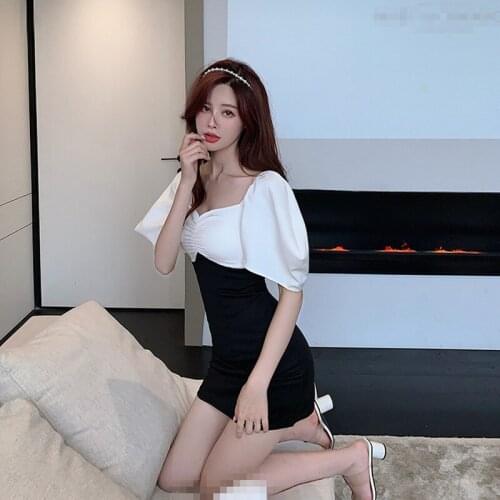ZC3295 2021 summer new women fashion temperament sexy off-the-shoulder wrap buttock short dress tide cheap wholesale