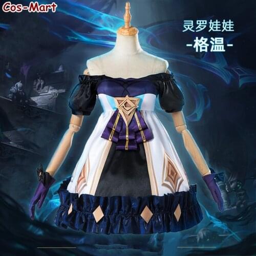 Game LOL Gwen Cosplay Costume Lingluo Dolls Gorgeous Cute Formal Dress Female Activity Party Role Play Clothing XS-XL New Style
