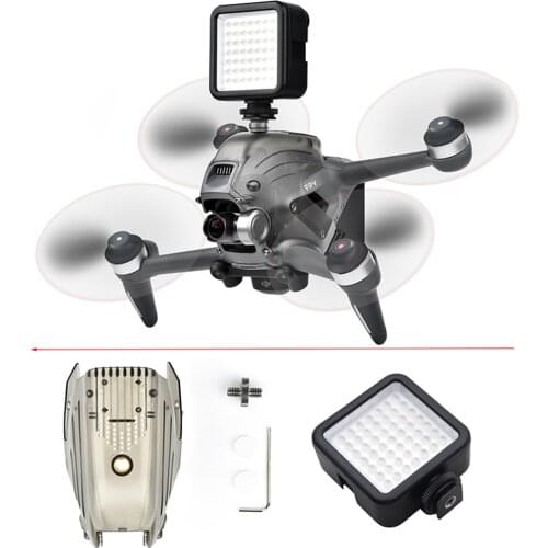 For DJI FPV Comob Arm Bracer Effectively Enhance Strength Expandale Part Holder LED Light Kit Night Flying Set Drone Accessories