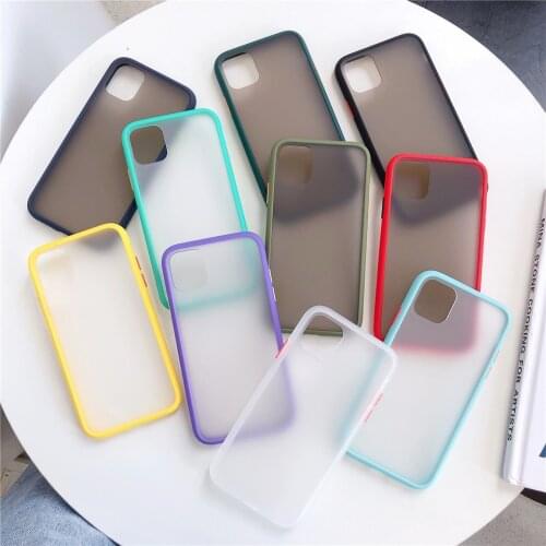 Matte Translucent Hard PC Phone Case For iPhone 11 Pro Max XR X Xs Max 7 8 6 6s Plus SE2020 Camera Lens Protection Cover Cases