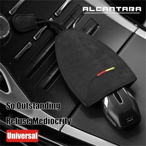 New Top Suede Leather Universal Car Key Case High Quality Case Car Key Wallet Shell Key for BMW Benz VW Audi Toyota Lamborghini