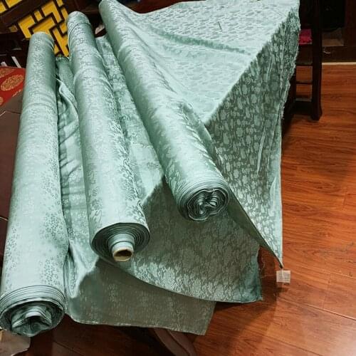 The Original Factory Will Weave a Wisp of Qingyi Characteristic Jacquard Silk Fabric Chinese-Style Mulberry Silk Fabric Silk