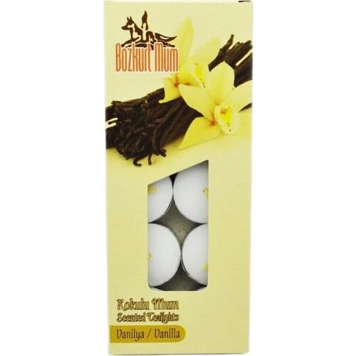 Bozkurt Handmade Tealight Vanilla Scented Candle, Birthday And Party Candles