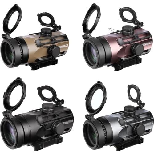 Tactical Optics S432 4x32 Optical Scope Sight Red Dot Gun Riflescope for 5.56 .223 AR15 Hunting Shooting