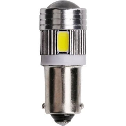 10pcs BA9S T4W Car LED Clearance Reading License Plate Dome Lights Bulb Auto Motorcycle Lamp 5630 6SMD White Red Ice Blue DC12V