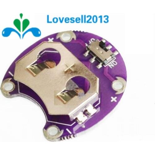 10pcs LilyPad Coin Cell Battery Holder CR2032 Battery Mount Module For Arduino
