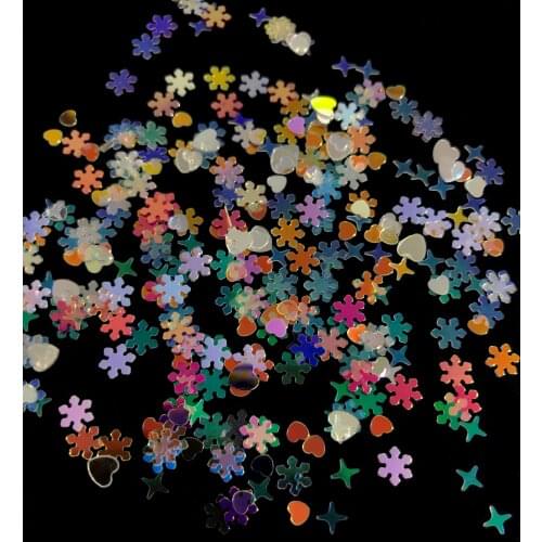 15g Sweet Pink Star Glitters Sakura Snowflake Heart Sequins DIY UV Resin Jewelry Fillings Slime Craft Decor Nail Art