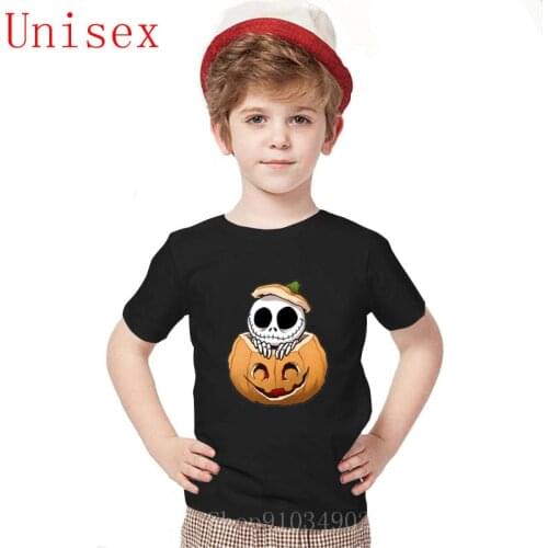 2020 fashion Pumpkin King Nightmare Before Christmas cute Halloween kids orange spooky Tim Burton women kid clothes girls tops