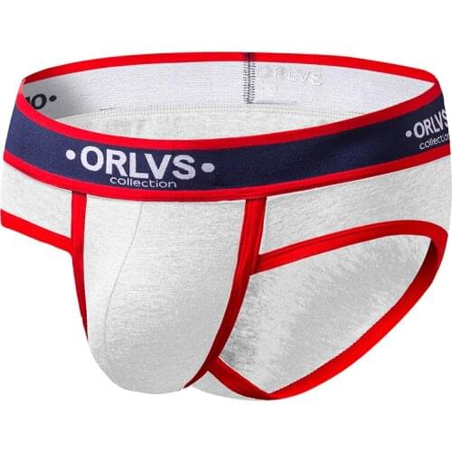 2020 ORLVS Brand Men Seamless Sexy Soft Elastic Underwear Mesh Breathable Bodycon Triangle Briefs OR145