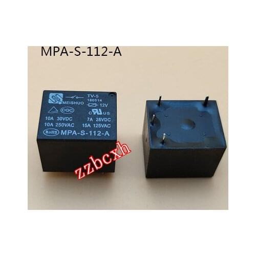 5PCS/LOT New original MPA-S-112-A 12VDC 12V 4PIN