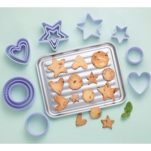 6pcs Biscuits Mould Set Biscuit Embossing Cutter Cookie DIY Sugar Craft Mold Cutter Baking Tools Mould Cookie Cake Mold