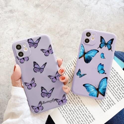For Huawei P Smart 2019 2021 Z P30 P20 40 Lite E Pro Nova 8 5t Cute Butterfly Phone Case For Huawei Honor 10 10i 8X 20 Pro Cover