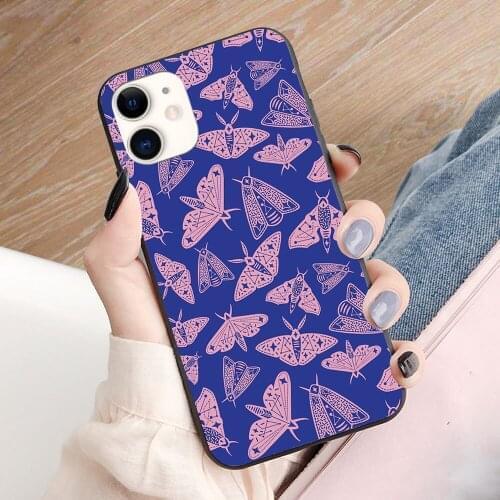 Moth Universe soft TPU border phone case for iphone 11PRO 11PROMAX 11 X XS XR XSMAX 6 plus 7 7plus 8 8plus cover