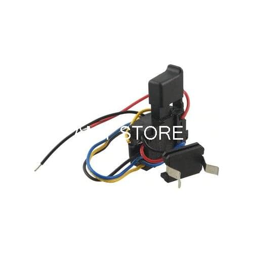Black Replacement Electric Drill Tools Charge Speed Control Switch 7.2-24V DC 12A