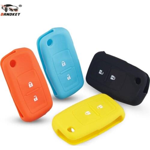 Dandkey Silicone 2 Button Remote car Key Fob Case Holder Cover For Vw VOLKSWAGEN MK4 Seat Altea Alhambra Ibiza Polo T5 Passat