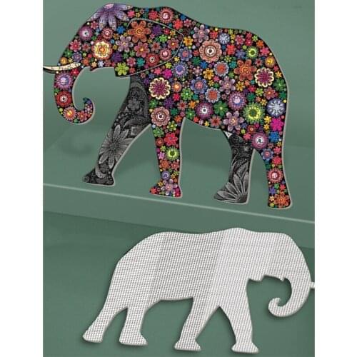 500pieces Puzzle White Card Jigsaw Cat/Elephant/Dinosaur Puzzle Eco-Friendly Paperboard Material DIY Decorative Jigsaw 69HE