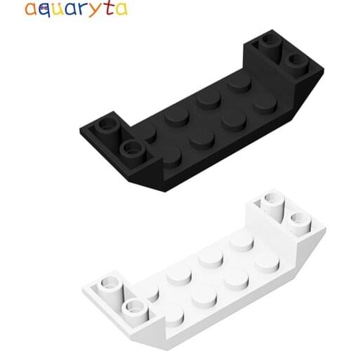 Aquaryta 20pcs Building Blocks Parts MOC Slope Inverted 45° 6x2 Double with 2x4 Cutout Compatible 22889 DIY Education Toys Gift