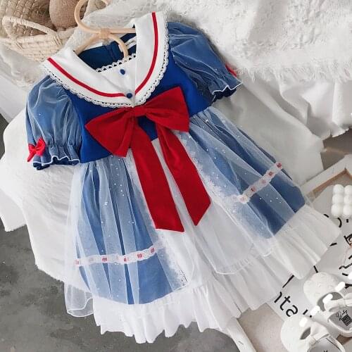 Girls Princess Costume For Kids Halloween Party Cosplay Dress Bow Lace Design 1-8 Years Children Disguise Snow White Dresses