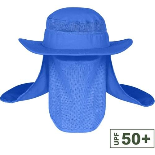 Unisex Visor Hats Fishing Sun Protector Cap UV Protection Neck Cover Sun Protection Outdoor Hiking Fishing Hats