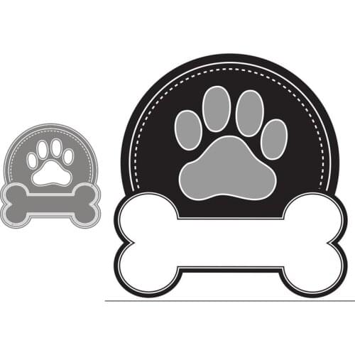 Metal Cutting Dies Footprint Bones Stencils For DIY Scrapbooking Decorative Embossing Handcraft Die Cutting Template