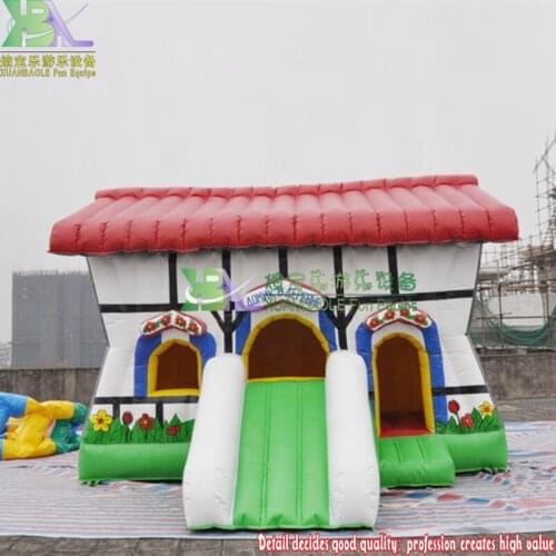 Mini Inflatable House Bouncer For Kids/Dream House Bouncing Castles