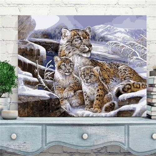 Framed 40*50cm diy oil painting on canvas coloring by numbers paint by number New design picture for vintage home decor RS-37