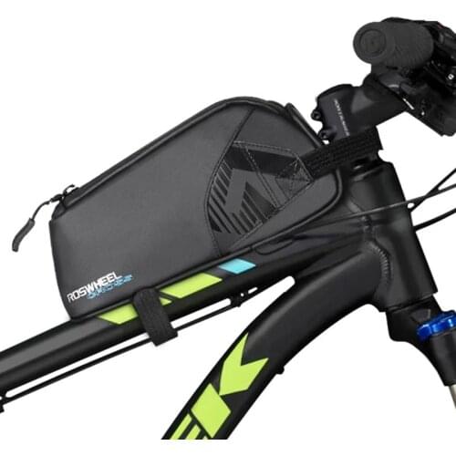 Roswheel Cross Bicycle Top Frame Bag MTB Road Bike Cross Upper Tube Rail Beam Pannier Rain Tight Storage Pouch