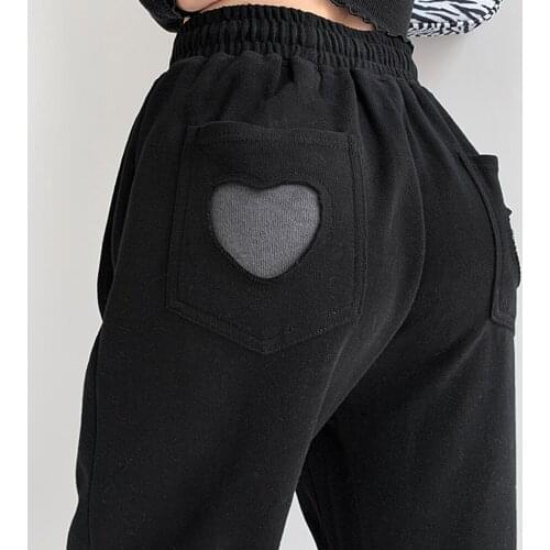 Gray Sweatpants for Women Autumn Baggy Fashion Oversize Women Sports Pants Balck Trousers Joggers Streetwear