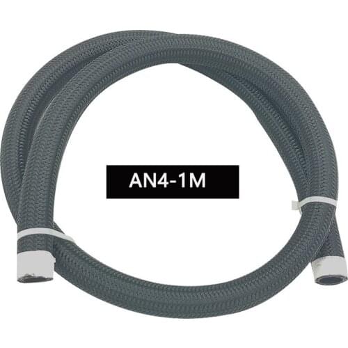 2021New 1M 3M 3ft10ft Nylon stainless steel Braided Brake Gas Oil Fuel Line Hose AN4 AN6 AN8 AN10 Cooler Hose Line Pipe Tube