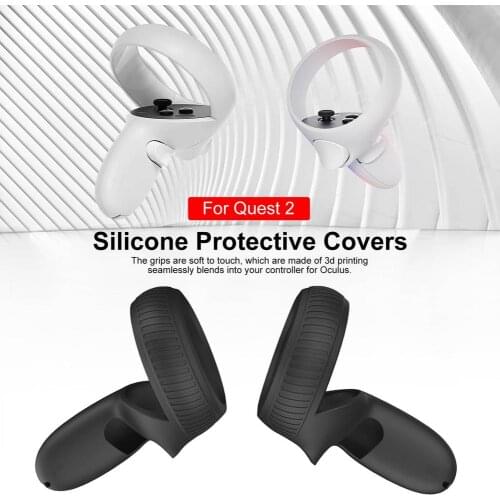 Silicone Protective Cover Compatible For Quest2 VR Handle For Oculus Quest2 VR Handle Protection Cover Game Accessories