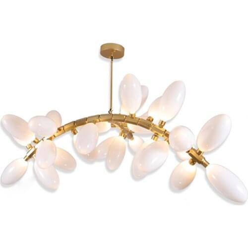 Modern Grape Metal Glass Pendant Light Home Chandelier Living Room Bedroom Decor Lighting Fixture LED Suspension Lamps PA0728