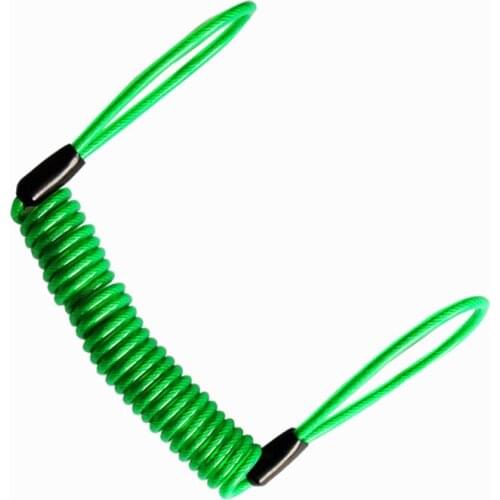 Steel wire rope disc brake lock 1.5 meters lengthening spring clothesline helmet burglar alarm safety