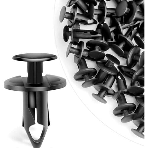 6mm 8mm Car Rivet Fastener Universal 50pcs/100pcs Plastic Car Door Bumper Fender Bumper Fixed Clip Car-styling