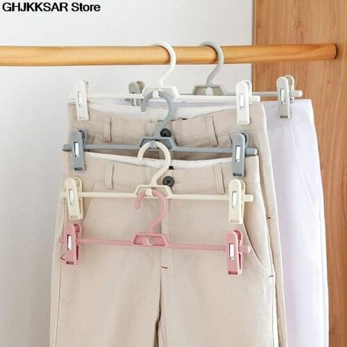 Clothes Hanger Skirt Kid Clothes Stand 1pc Colorful Clothes Hanger For Baby Child Multifunction Plastic Non-Slip