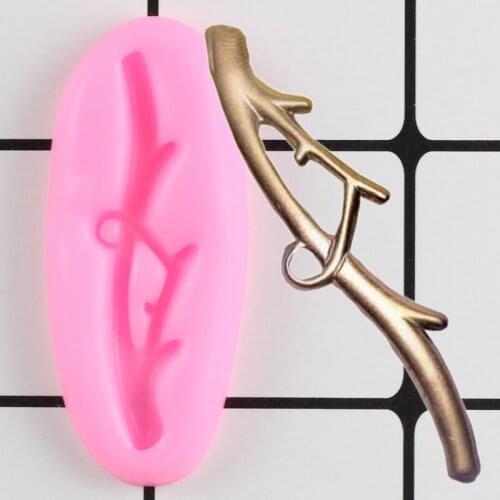 Tree Branch Silicone Mold Cake Fondant Molds DIY Cake Decorating Tools Candy Chocolate Gumpaste Mould Polymer Jewelry Moulds
