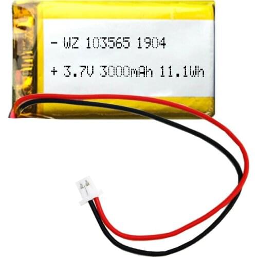 OCTelect Polymer lithium ion battery 103565-3000mah walkie-talkie pager electric clipper rechargeable battery