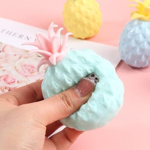 Fun Soft Pineapple Anti Stress Ball Stress Reliever Toy for Children Adult Fidget Squishy Antistress Creativity Sensory Toy Gift