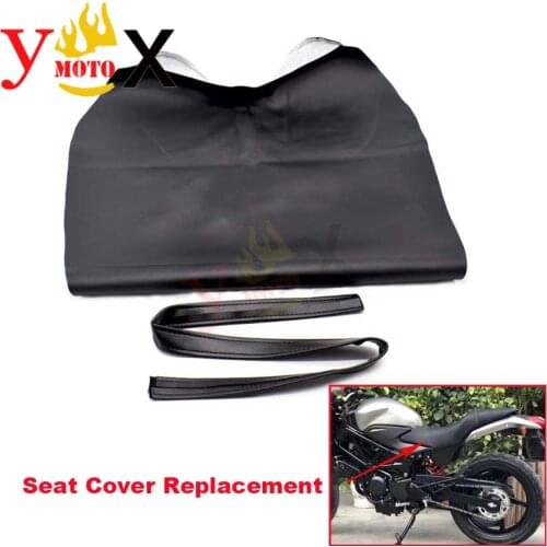 Replacement Motorcycle Black Seat Cover Guard PU Leather Cushion Protection Waterproof For Honda VTR250 1997-2007 1998 1999 2000