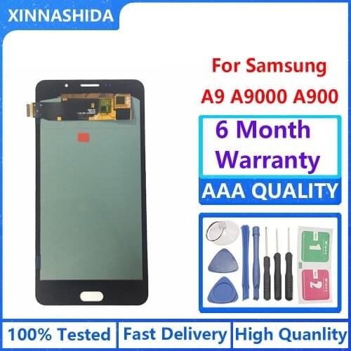Lcds For Samsung Galaxy A9 2016 A900 A9000 LCD Display Touch Screen Digitizer Assembly Replacement Parts For samsung A9