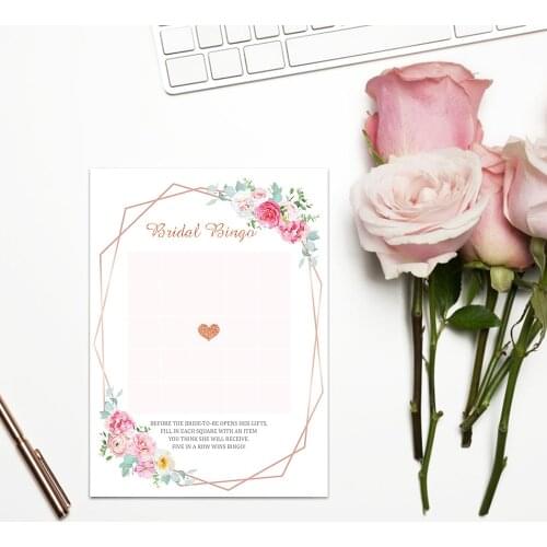 10pcs Romantic Rose Flower Bridal Hen Party Invitation Card Bride To Be Wedding Party Greeting Cards Birthday Party Decorations