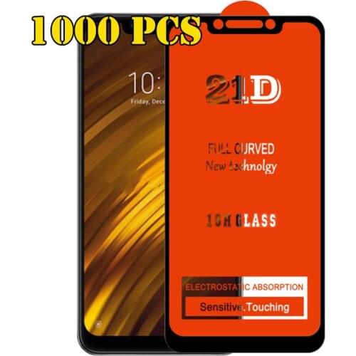 1000pcs 21D Tempered Glass Full Glue Screen Protector Film For Samsung Galaxy S21 Plus S20 FE A01S A02S A03S A21S A31S A51S A71S